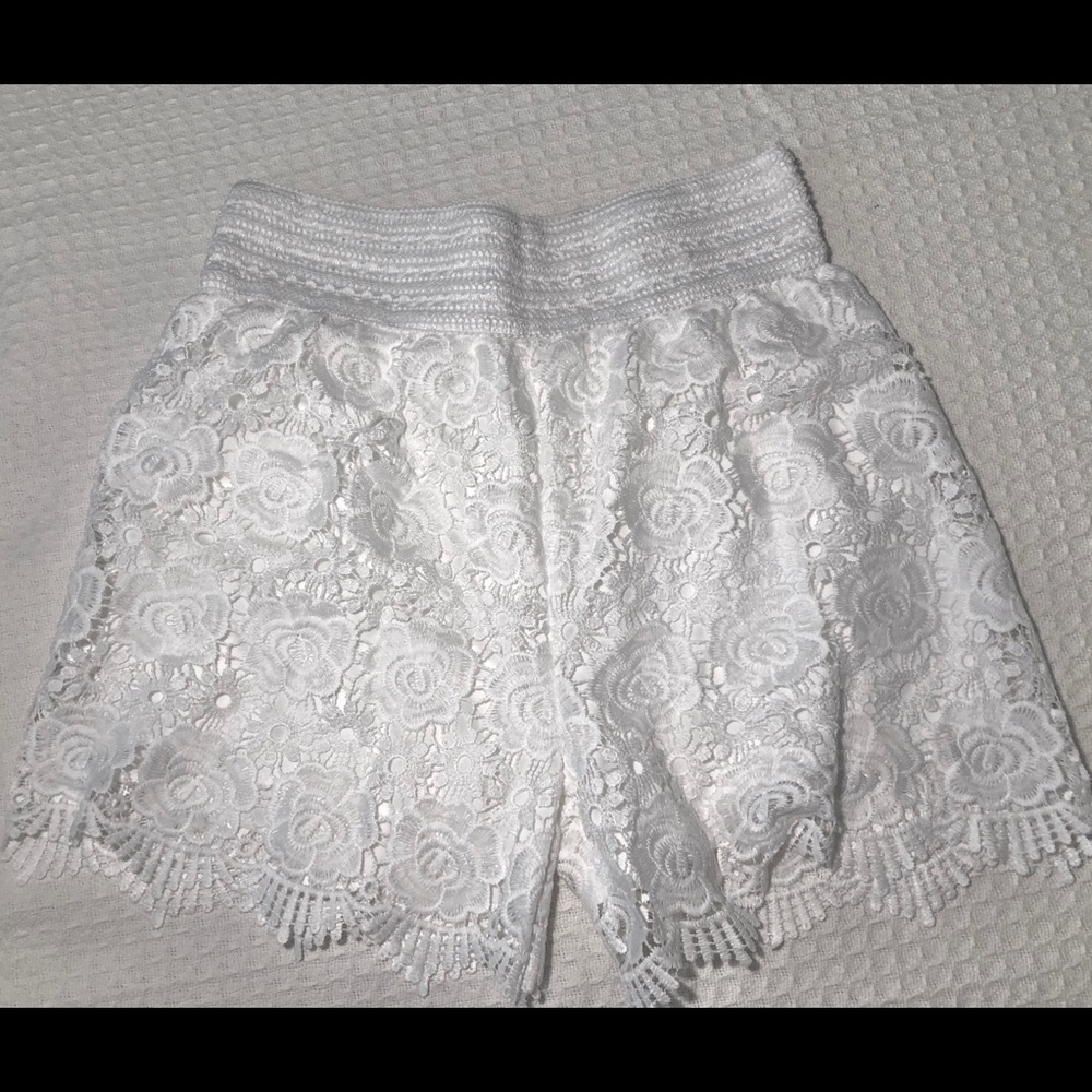 Brand New Lacey White Shorts